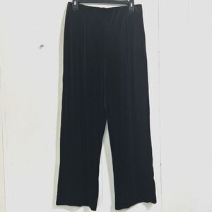 Sharon Young Sparkle Velvet Pants Size 10 Straight Leg Pull On Evenings Pants